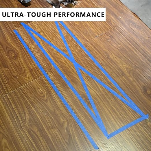 SWRT 2 Inch x 55 Yards x 12 Rolls (660 Total Yards) Premium Blue Painters Tape - Masking Tape, Paint Tape, Multi-Surface Blue Tape for Painting, No Residue, Easy Removal, Decorating, Trim, Crafts-DeskLoop Office