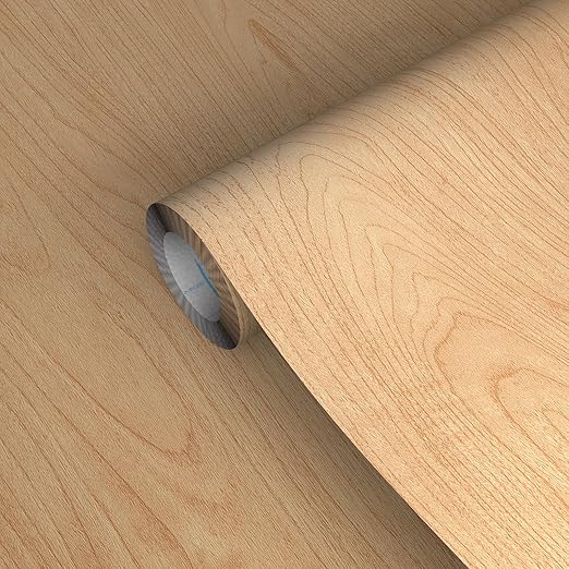 GSCIT Club Maple Wallpaper, 15.7 inch X 25ft Self Adhesive Wood Grain Repair Tape Patch for Tables, Chairs, Baseboards, Doors, Windows, Floors, Handicraft DIY.-DeskLoop Office