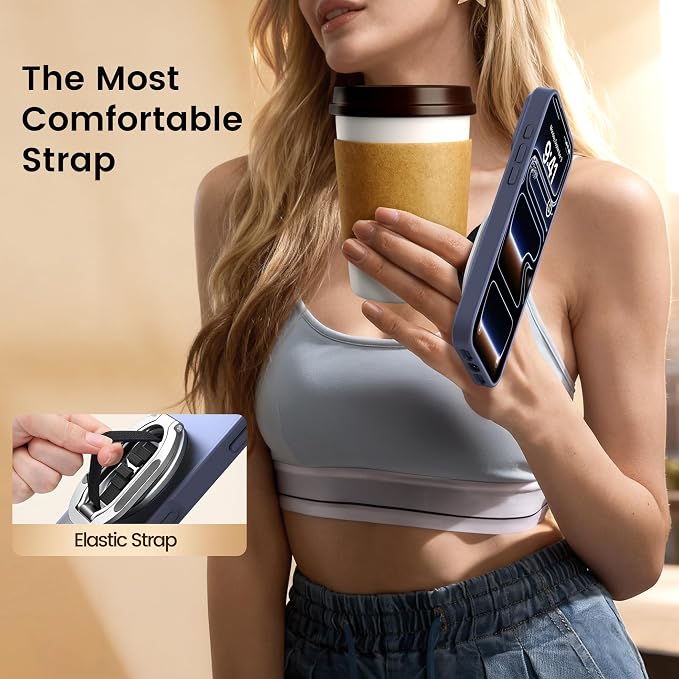 Foldable Double Sided Ring Magnetic Phone Grip & Kickstand, Finger Loop Strap - Image 9