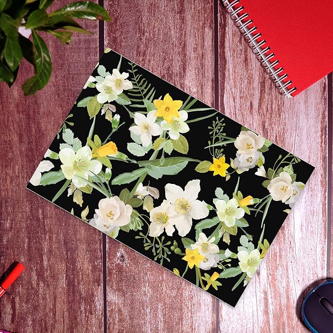 100 Count - 14.5 x 19 inch Poly Mailer Mailing Shipping Black Flower Envelope Package Bags-Self Seal…-DeskLoop Office