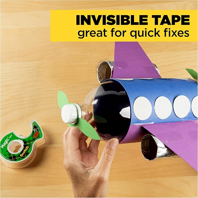 Scotch Magic Tape, 12 Rolls, Numerous Applications, Invisible, Engineered for Repairing, 3/4 x 1000 Inches, Boxed-DeskLoop Office