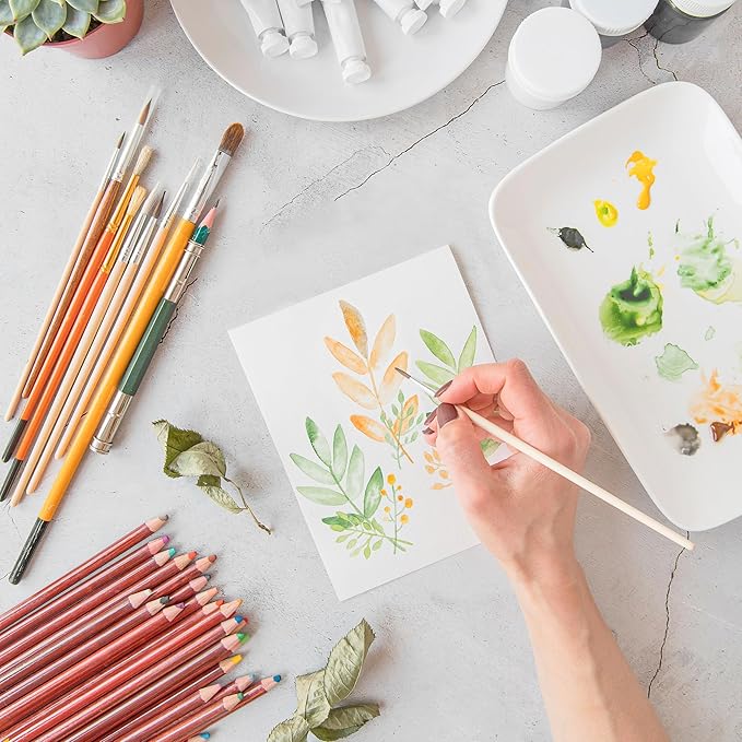 200 Sheets White Cards Blank - 5''x7'' White Card Stock 300gsm/110lb Thick Paper Cardstock, Heavy CardStock Blank for Wedding Invitations, Index Cards, Greeting, Note - PAP07300200-DeskLoop Office