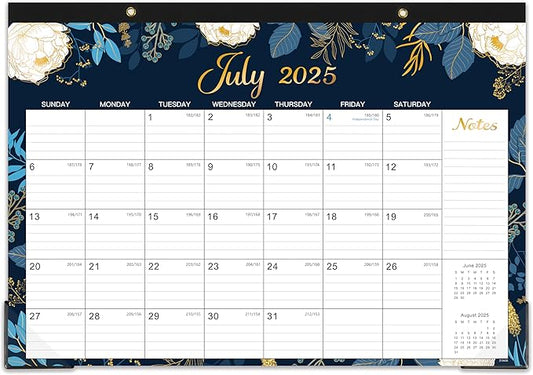 Desk Calendar 2025-2026 - Jul. 2025 - Dec. 2026, 18 Months Large Monthly Desk Calendar, 17" x 12", Desk Pad, Large Ruled Blocks, To-do List & Notes, Best Desk/Wall Calendar for Planning or Organizing-DeskLoop Office