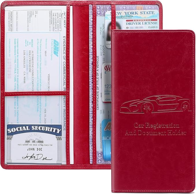 Car Registration and Insurance Card Holder - Image 8