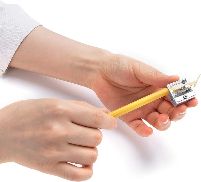 Mr. Pen- Handheld Metal Pencil Sharpener, 6 Pack | 2-Hole Dual Size, Metal - Image 9