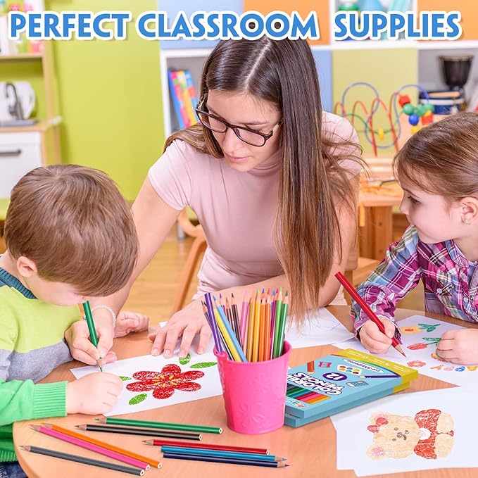 Aigybobo 432 Count Colored Pencils Bulk, 36 Pack Colored Pencils for Kids 12 Colors, Pre-sharpened Color Pencils, Bulk Coloring Pencils School Supplies for Teachers, Classroom Prizes, Art Supplies-DeskLoop Office