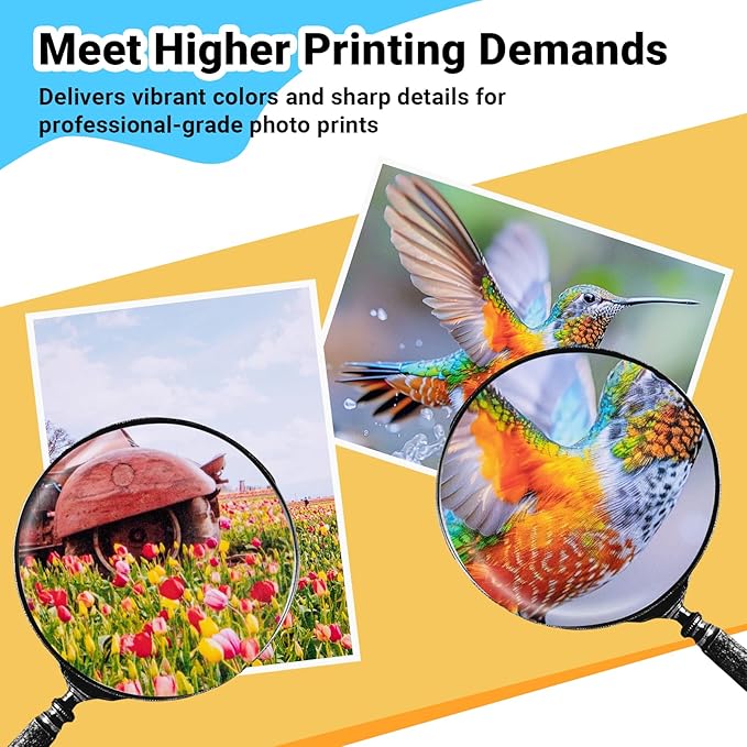 TECKWRAP Glossy Photo Paper 8.5" x 11", Inkjet Photo Paper 260gsm/69lb, Works with Inkjet Printer, Instant Dry, 20 Sheets, Professional Standard-DeskLoop Office