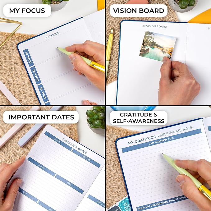 Clever Fox Planner 2nd Edition – Colorful Weekly & Monthly Goal Planner, Time Management & Productivity Organizer, Undated, A5 (Mystic Blue)-DeskLoop Office