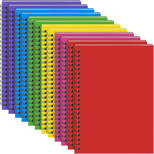 Yahenda Spiral Notebook College Ruled Journals Notebooks Lined 8.3 x 5.5 Inch Note Books Bulk A5 Writing Notebooks Thick Paper Notebook for Office Business School Supplies (Mixed Colors,18 Pcs)-DeskLoop Office