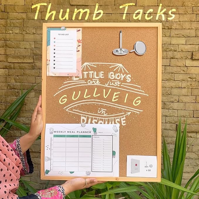 Gullveig Silver Push Pins and Thumb Tacks: Heavy Duty Flat Upholstery, Long Carpet Tacks, and Decorative Nails for Wood and Fabric, 50 Count-DeskLoop Office