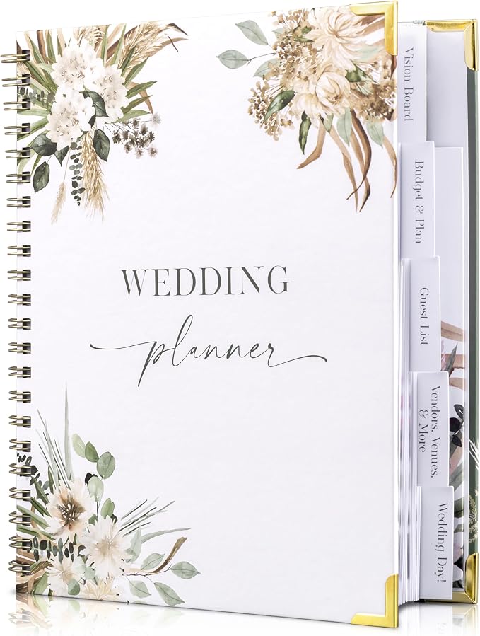 Beautiful Greenery Wedding Planner Book and Organizer - Image 8