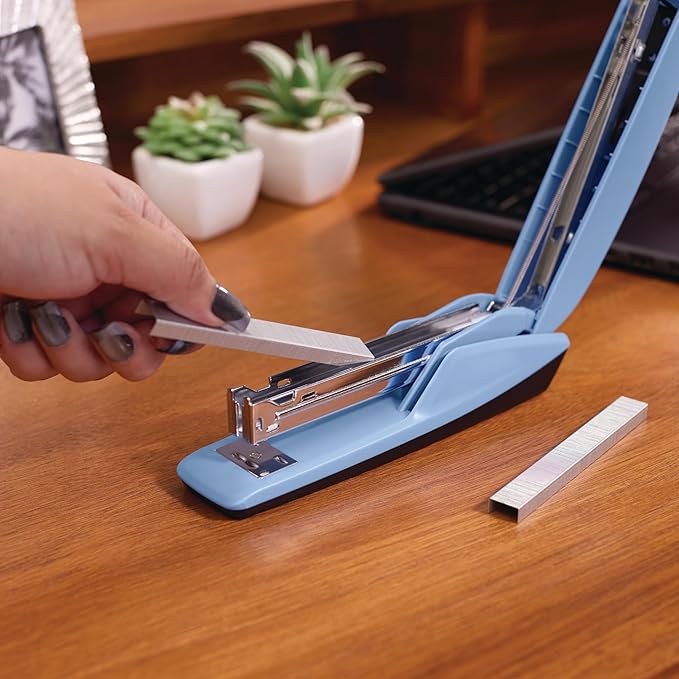 Swingline Stapler, 20 Sheet Capacity, 545 Desktop Stapler, Electric Blue (S7054511)-DeskLoop Office