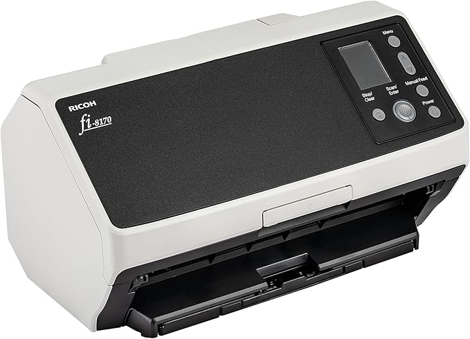 Ricoh fi-8170 Professional High Speed Color Duplex Document Scanner (PA03810-B055) + USB Printer Cable + Network Cable-DeskLoop Office