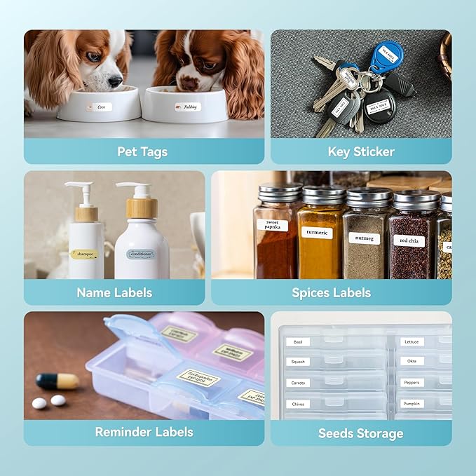 NIIMBOT Label Maker Machine D11 Label Printer Portable Wireless Connection Multiple Templates Available for Phone Easy to Use Office Home Organization USB Rechargeable-DeskLoop Office