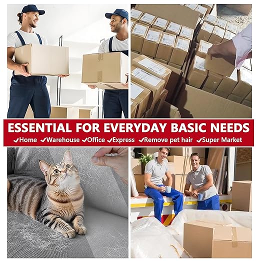 SWRT 2.7Mil Thick Ultra Clear Packing Tape, 24 Rolls Heavy Duty Packaging Tape for Shipping Packaging Moving Mailing, Thicker Sealing Tape-1.88" x 60 Yards Per Roll, 1440 Total Yards-DeskLoop Office