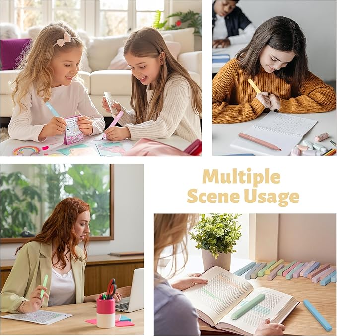 Highlighters,20Pcs Highlighters Assorted Colors,Chisel Tip Bible Pens,Pastel Markers for Journaling Planner Notes Graduation Gifts-DeskLoop Office