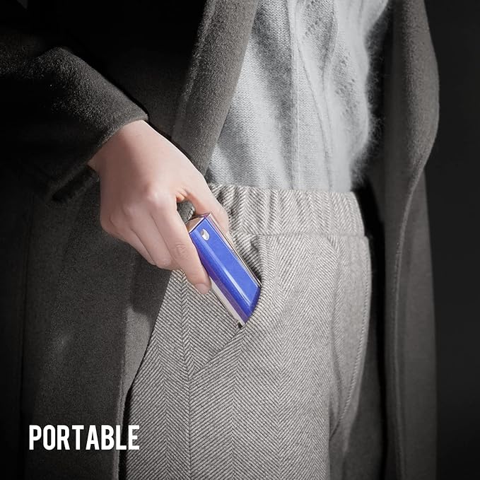 CLICK CLEAN Screen Cleaner, Fingerprint Proof Screen Cleaner Spray, All-in-One Cleaner with Microfiber, Shell and Phone Stand for All Phones, Laptop and Tablet Screens (Dark Blue)-DeskLoop Office