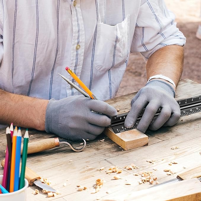 Fumete 12 Pack 6 Inch Architectural Engineering Scale Rulers Small Scale Ruler Pocket Size Scale Ruler Construction Rulers Imperial Measurements for Architects Engineering, Draftsman Drawing(Black)-DeskLoop Office