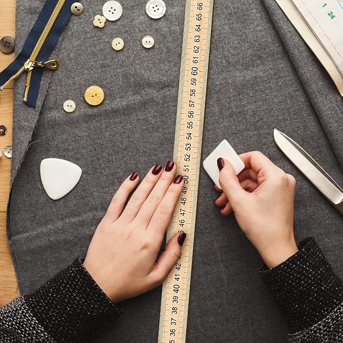 Treela 36 Pack 39 Inches Meter Stick Wood Ruler Economy Yard Stick Double Sided Heavy Duty Thick Meter for School Classroom Home Office Kids Clothing Measuring-DeskLoop Office