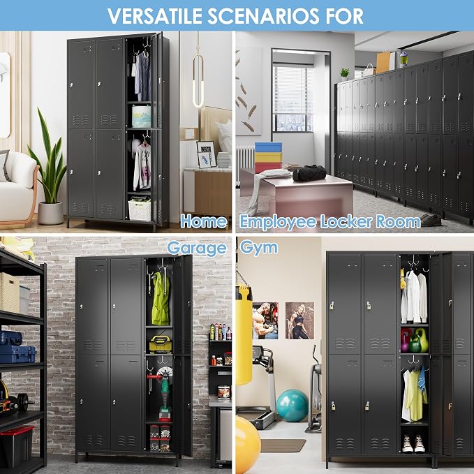 SUPEER 6 Doors Metal Locker for Employees - Image 7