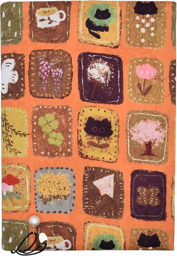 BLBMH Cute Book Covers for Paperbacks Handmade Bookcover Fit for 5.5x8.5 inch Adjustable Fabric Softcover Protector for Women Book Lovers Gifts - XC Yellow 8.5in-DeskLoop Office