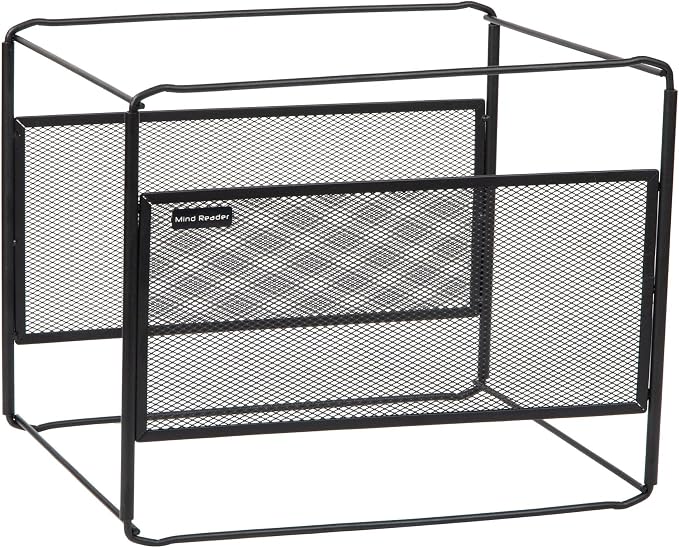 Mind Reader Hanging File Folder Organizer, Desktop Organizer, Metal Mesh - Image 7