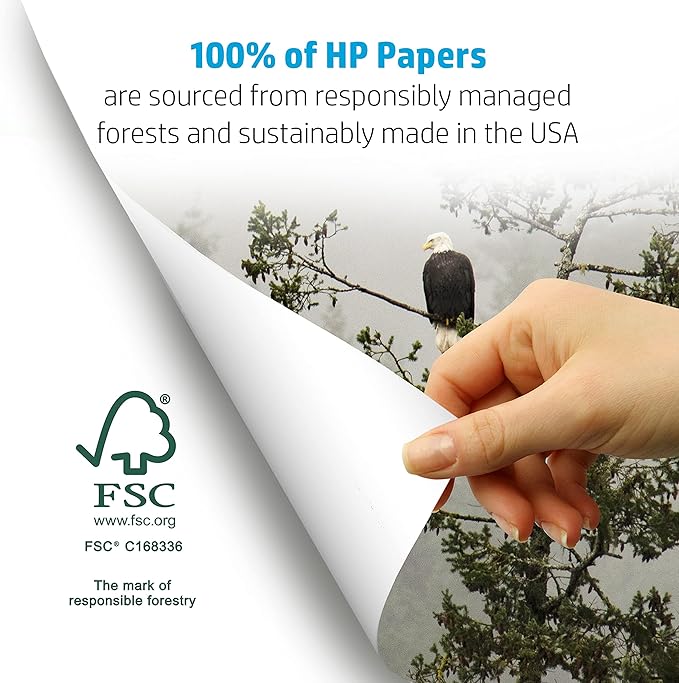 HP Papers | 8.5 x 11 Paper | MultiPurpose 20 lb | 1 Pallet - 80 Cartons (200,000 Sheets) | 96 Bright | Made in USA - FSC Certified | 115100P-DeskLoop Office