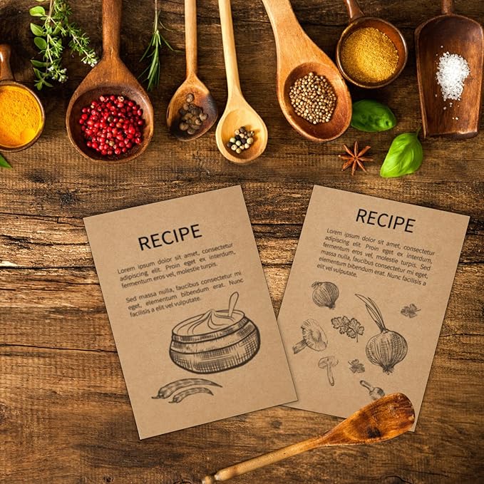 Brown Craft Cardstock 4x6 Blank Cards,Goefun 100 Pack 80lb Unruled Index Cards for Invitations, Business, Greetings, DIY-DeskLoop Office