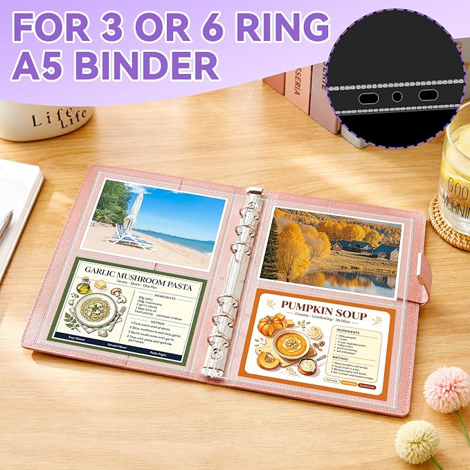 VOKOY 50 Pack Mini Sheet Protectors fit 4"x6"' Cards - Image 7