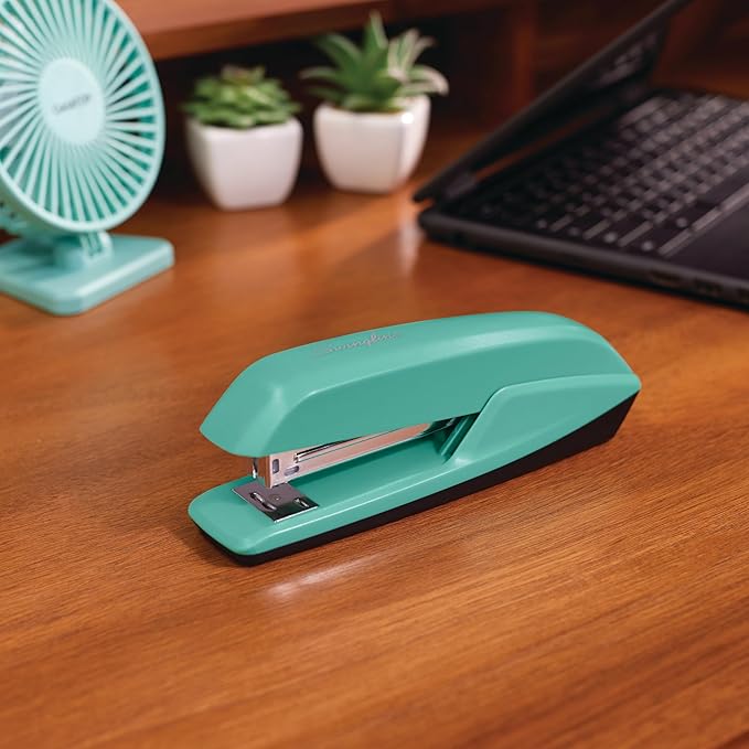Swingline Stapler, 20 Sheet Capacity, 545 Desktop Stapler, Spring Green (S7054514)-DeskLoop Office