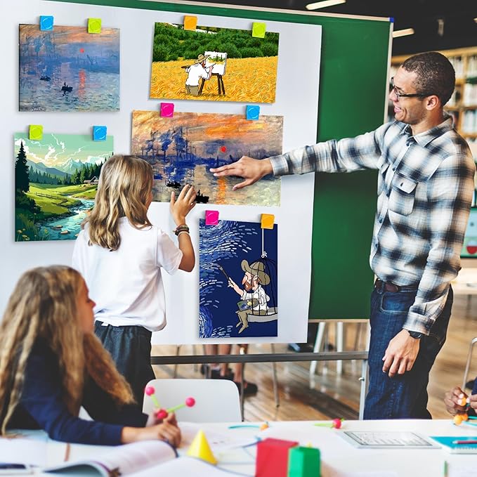 Grtard 8 Pack Magnetic Clips Heavy Duty, Colorful Strong Fridge Magnet Clips Heavy Duty, Metal Magnet Clips for Fridge, Clip Magnets, Magnetic Clips for Refrigerator, Locker, Whiteboard, Home, Office-DeskLoop Office