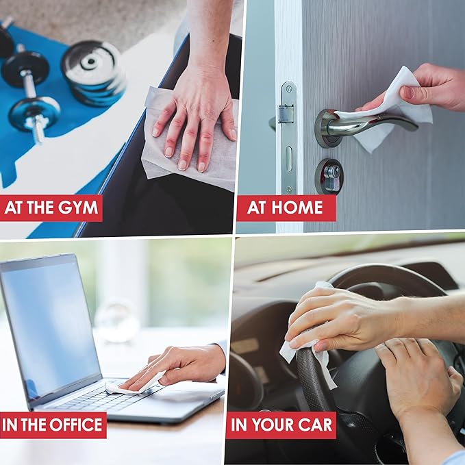 Mediwiper 20 Count Alcohol-Free Sanitizing Wipes Disinfecting Large Unscented Wet Wipes Bulk, Hand Sanitizer (20 Wipes, 100 Wipes (20 * 5))-DeskLoop Office