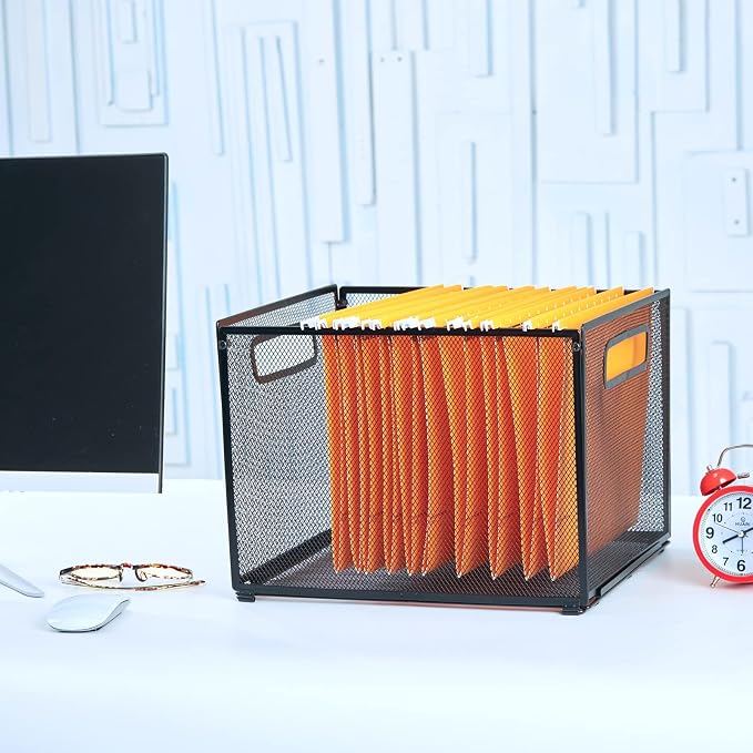 SETTFRFE Letter Size Hanging Folder Organizer, Metal Mesh Hanging File Folder - Image 9