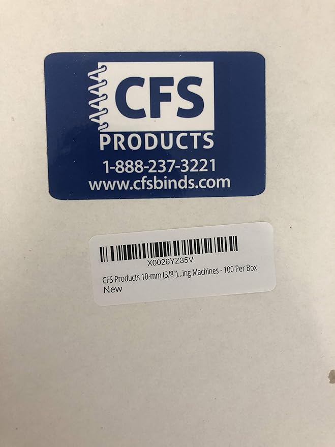 10-mm (3/8") Binding Coils - Coil10 - Pre-Sized to fit Letter Sized Paper - 4:1 Pitch (4 Holes per inch) - 12" Long - Compatible with GBC, Trubind, Fellows Binding Machines - 100 Per Box-DeskLoop Office