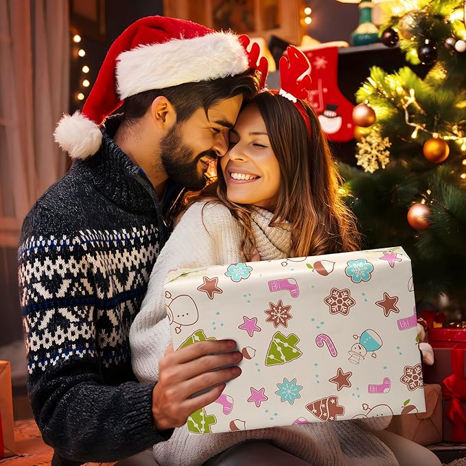 Christmas Poly Mailer 10x13 Inch 100 Pcs, Waterproof Shipping Bags for Clothing, Tear-Resistant Mailier Bags, Strong Mailing Bags with Self-Seal - Christmas Elements Printed-DeskLoop Office