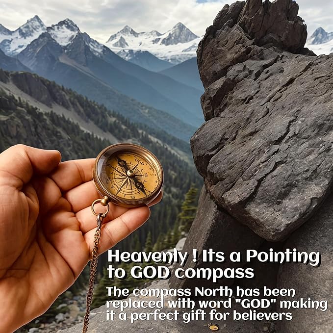 Gift for Son from Mom Dad | Engraved Compass 2" - Father to Son Gifts, Mom to Son Gifts for Graduation 2025, Birthday Baptism Confirmation Communion-DeskLoop Office