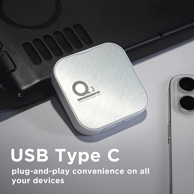 DATO Magnetic External SSD 2TB, External Solid State Drive Portable SSD USB 3.2 Gen 2x2, up to 1600/1500 MB/s, Type-C 4K ProRes HDR Record, Compatible with iPhone 15&16 Pro Max - ARES Q3 Series-DeskLoop Office