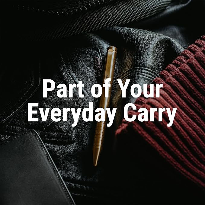 Everyman Brass Grafton Mini Twist EDC Pen with Refillable, Pocket-Size Metal Body, Luxury Mini EDC Ink Pen, Cartridge Compatible Design, Ideal Gift for Office, Business, Executive-DeskLoop Office