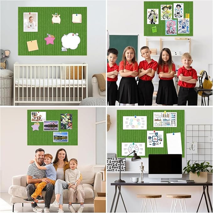 Cork Boards for Walls 48" x 36" Felt Board Alternative, 12 Pack Felt Wall Tiles Bulletin Board, Large Cork Board for Office Pin Board Tack Board Cork Boards-DeskLoop Office