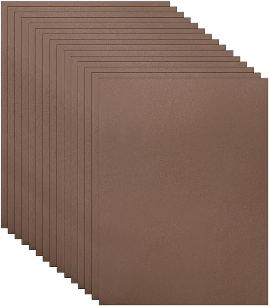 40 Sheets Coffee Color Cardstock 8.5 x 11 Craft Paper, 75lb Heavyweight Dark Brown Card Stock for DIY Cards Making, Wedding Invitations, School Crafting, Greeting Cards-DeskLoop Office