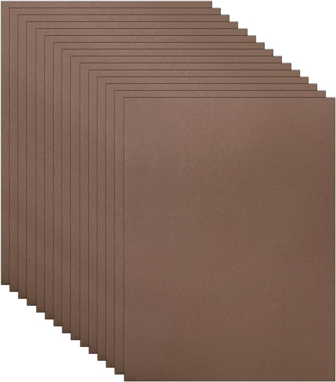 100 Sheets Coffee Color Cardstock 8.5 x 11 Craft Paper, 75lb Heavyweight Dark Brown Paper Card Stock for DIY Cards Making, Wedding Invitations, School Crafting, Memus, Greeting Cards-DeskLoop Office