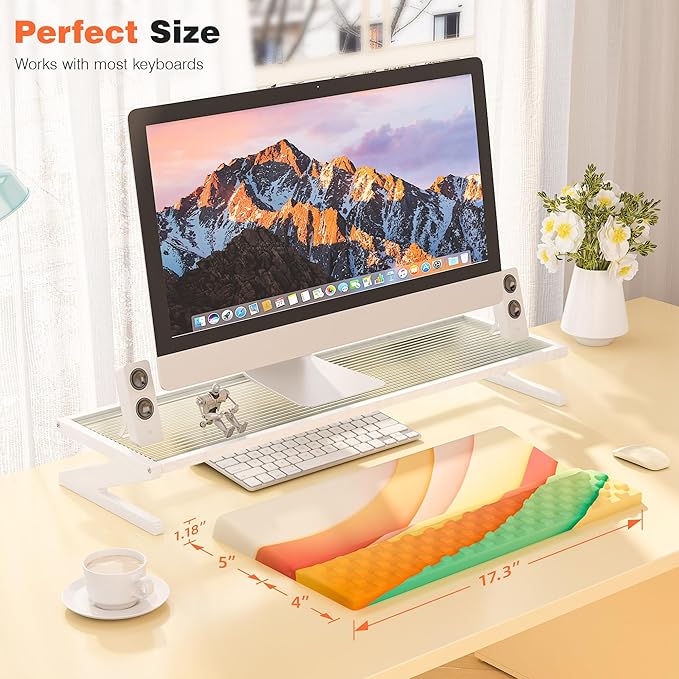 Ospelelf Keyboard Wrist Rest Comfortable Ergonomic Keyboard Stand Riser Holder Pad for Office Home-DeskLoop Office