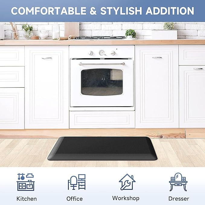 4/5 Inch Thick Kitchen Mats for Floor, StepRite Kitchen Rug for Standing Desk - Image 7