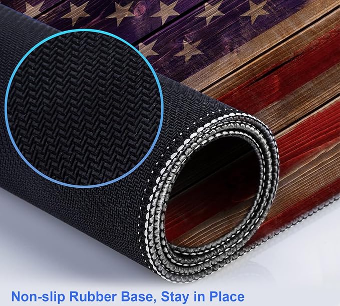 Tree Texture American Flag Computer Mouse Pad, Suitable - Image 7