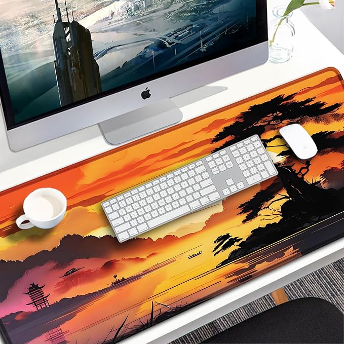 Mouse Pad Gaming, 31.5x15.7 inch Large Extended Computer Keyboard Mouse Mat - Image 7