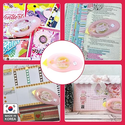 TapeRunner Double-Sided Adhesive Tape, 5/16 Inches by 315 Inches, Set of 5 Applicators-DeskLoop Office