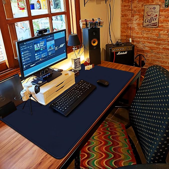 Large Gaming Mouse Pad with Stitched Edges, 47.3 X 23.6 in Desk Pad Durable - Image 7