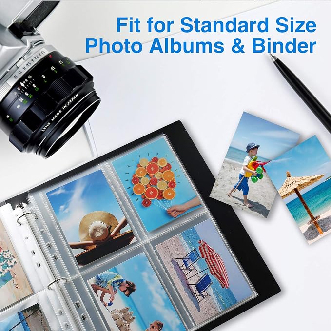 Sooez 30 Pack Photo Sleeves for 3 Ring Binder, Heavy Duty Plastic Page - Image 7