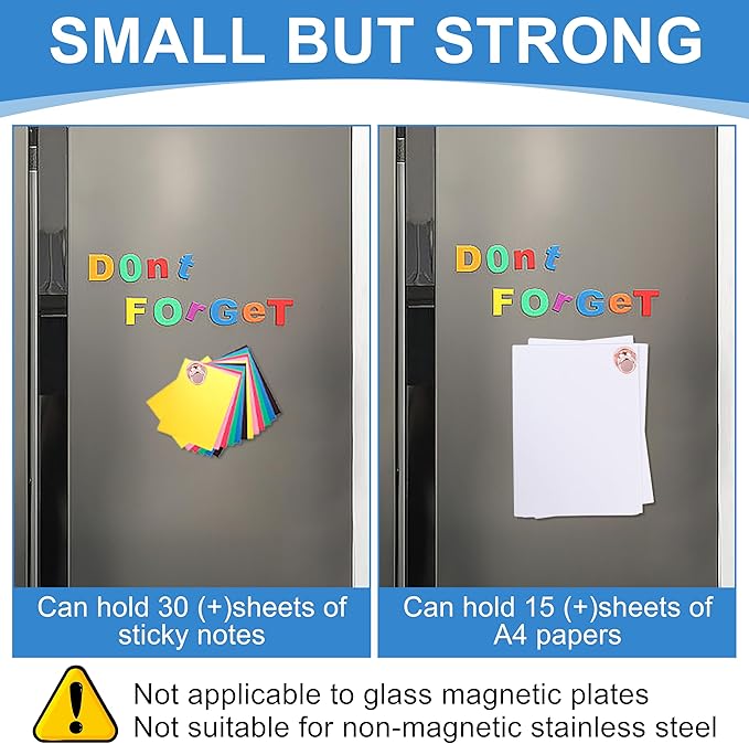 LOVIMAG Small Magnets for Cruise Ship Essentials, Cruise Magnets for Door Decoration, 4 Assorted Color Push Pins Neodymium Magnets for Cruise Cabins, Kitchen, Locker or Office Accessories-16 Pcs-DeskLoop Office