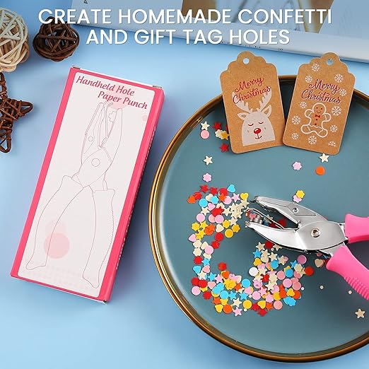 MyArTool 1/4 Inch Star Hole Punch, Handheld Star Hole Puncher with Soft Grip, Star Shaped Hole Puncher for Paper Crafts, Cardstock, Gift Wrapping, Greeting Cards and Scrapbooks-DeskLoop Office